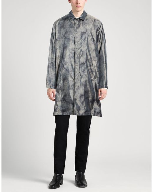 John Varvatos Gray Overcoat & Trench Coat for men