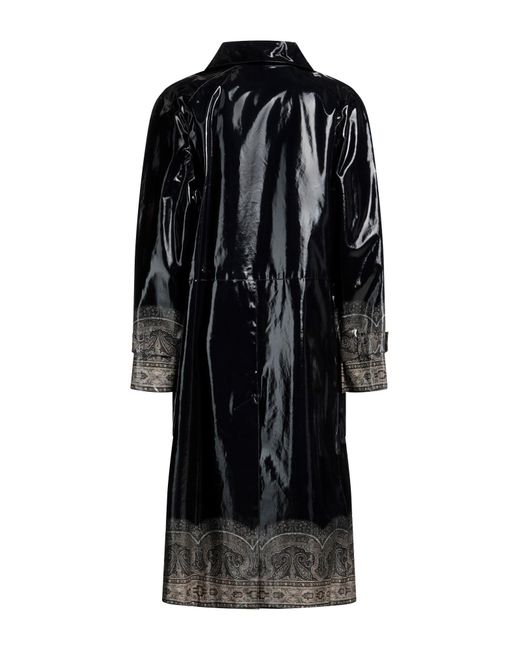 Etro Black Overcoat & Trench Coat