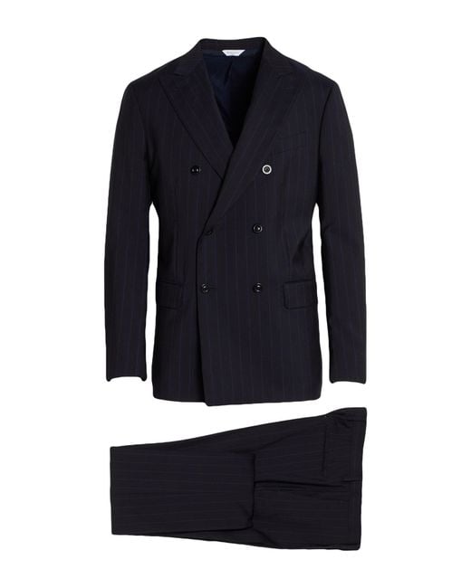 Boglioli Blue Suit Virgin Wool for men