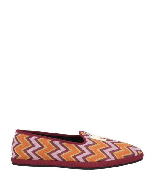 M Missoni Red Loafers