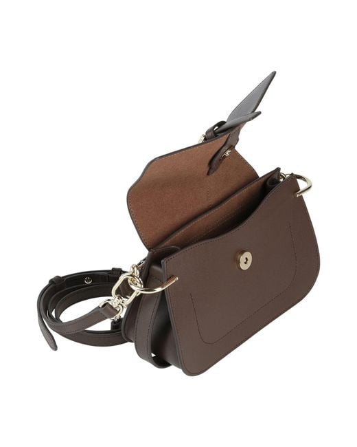 Furla Brown Flow Mini Top Handle -- Handbag Calfskin