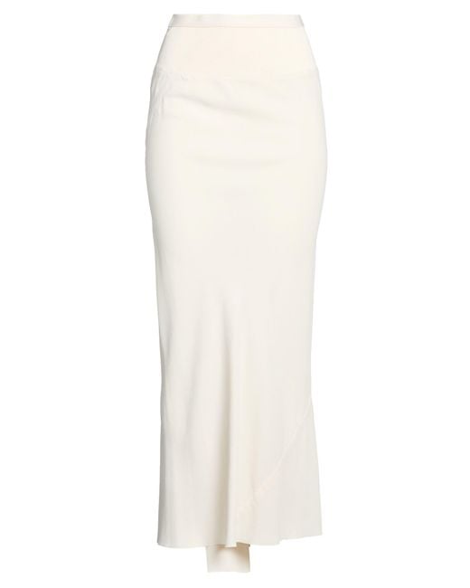 Rick Owens White Maxi Skirts