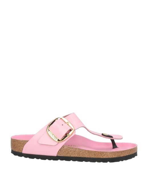 Birkenstock Pink Thong Sandal Leather