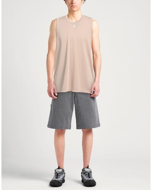 Courreges Natural Sand Tank Top Polyester for men