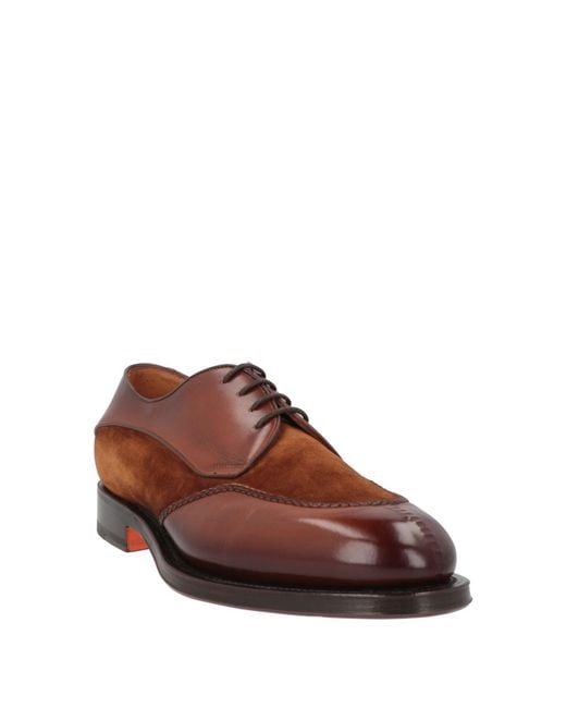 Stringate di Santoni in Brown da Uomo