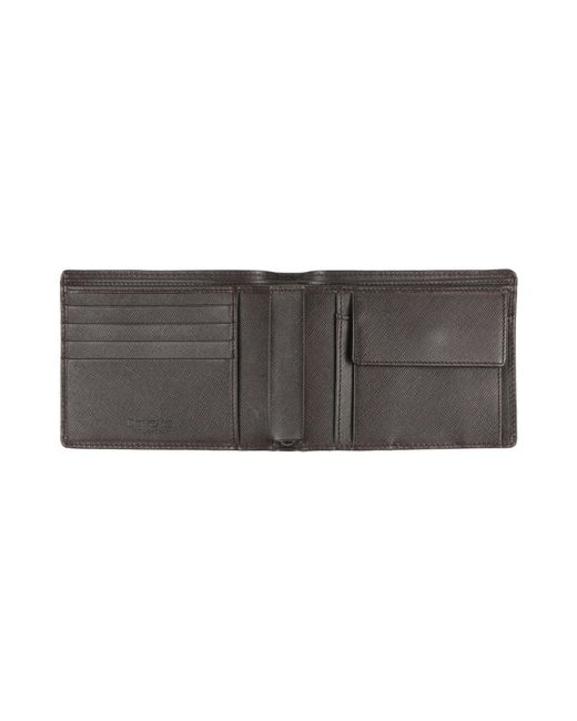 Doucal's Black Wallet Leather for men