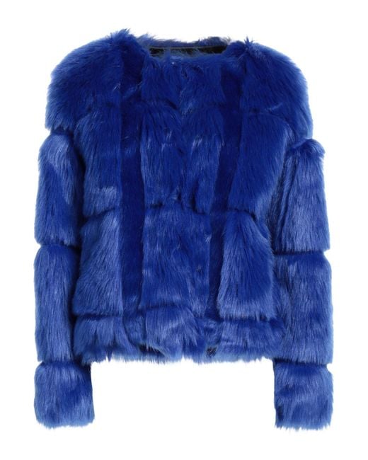 Silvian Heach Blue Shearling- & Kunstfell