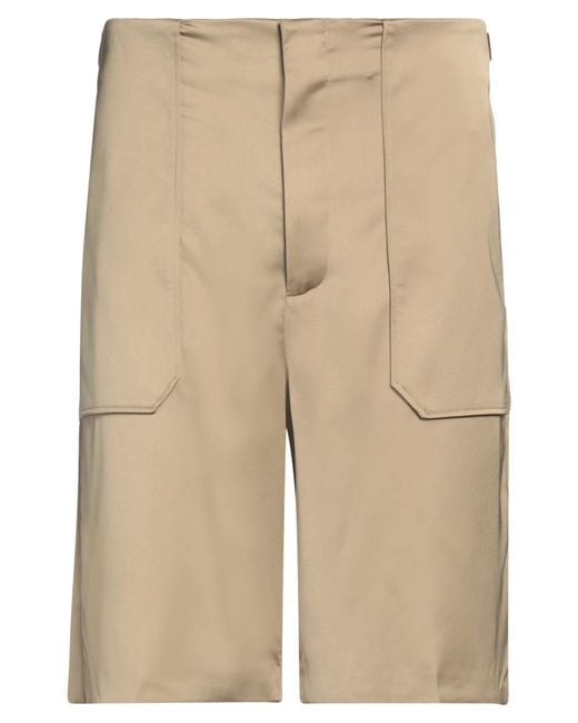 Roberto Collina Natural Shorts & Bermuda Shorts Polyester for men