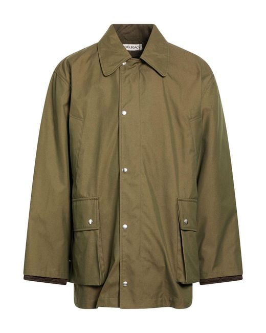 Our Legacy Green Military Coat Cotton, Polyester for men