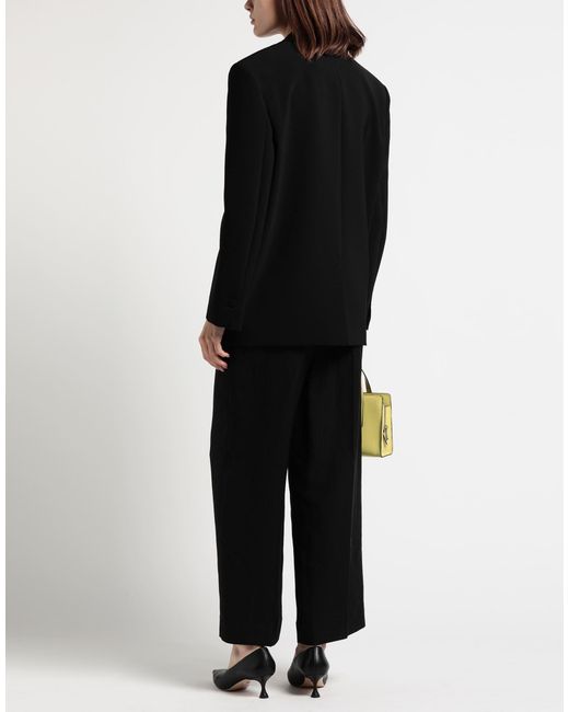 DSquared² Black Blazer Polyester, Polyurethane, Calfskin