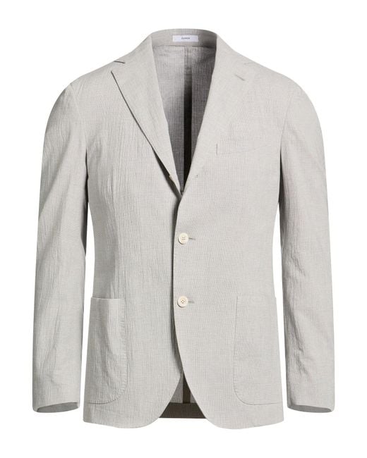Boglioli Gray Light Blazer Cotton, Elastane for men