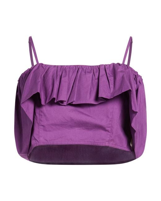 Top Antik Batik de color Purple