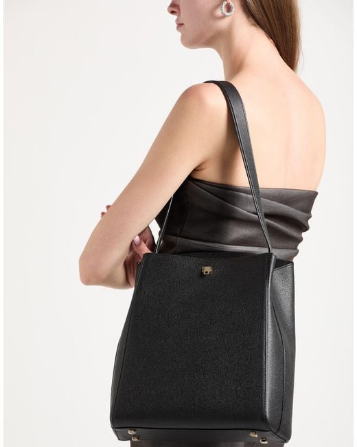 Valextra Black Shoulder Bag
