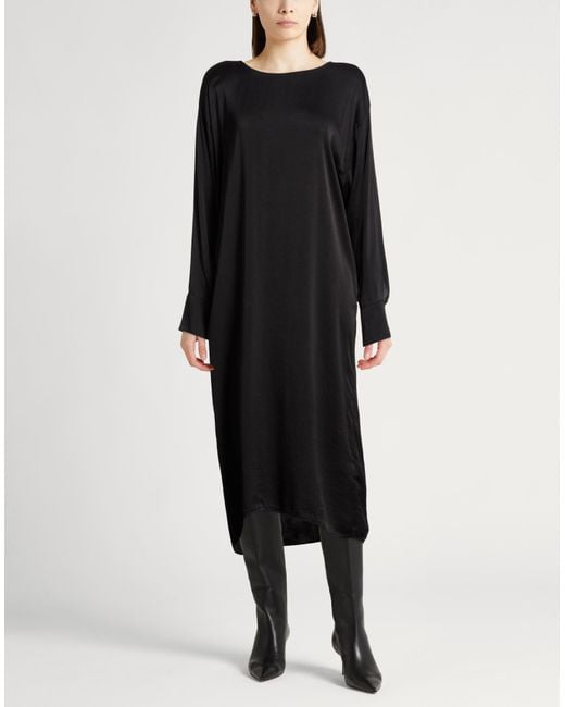 Crossley Black Midi Dress Silk, Elastane