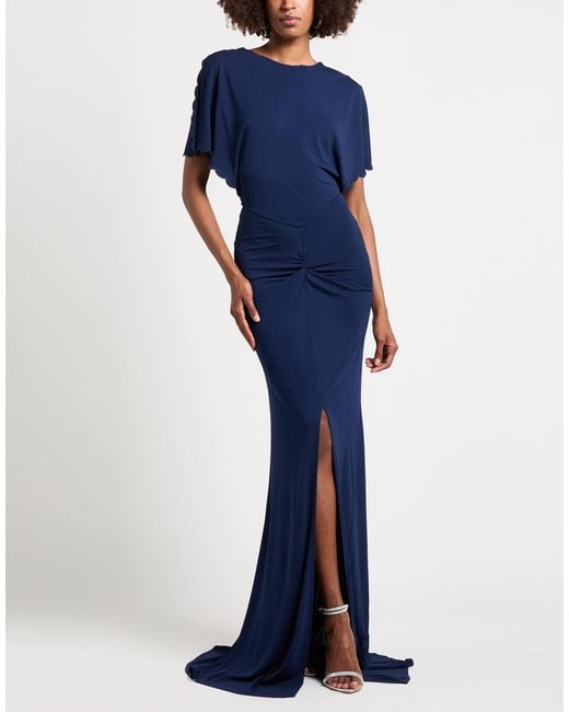 Elisabetta Franchi Blue Maxi Dresses