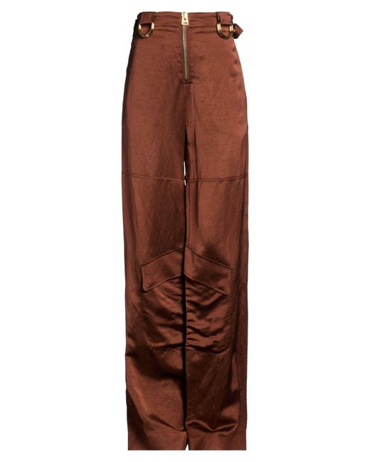 Tom Ford Brown Pants Viscose, Linen