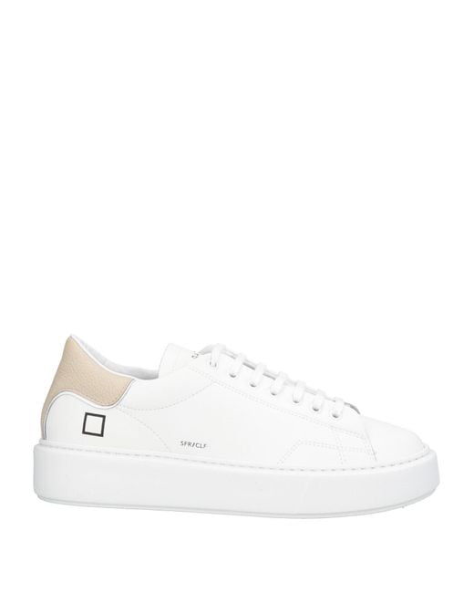 Date Natural Sneakers Leather