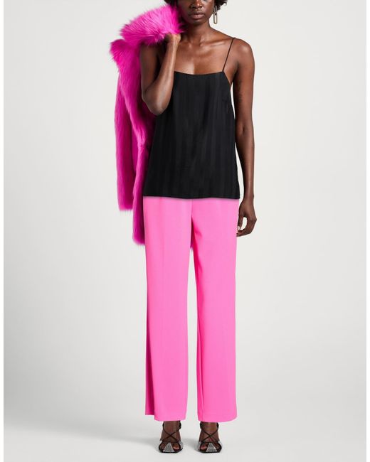 Imperial Pink Fuchsia Pants Polyester, Elastane