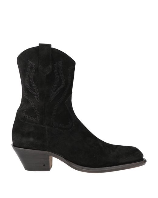 John Varvatos Black Ankle Boots for men