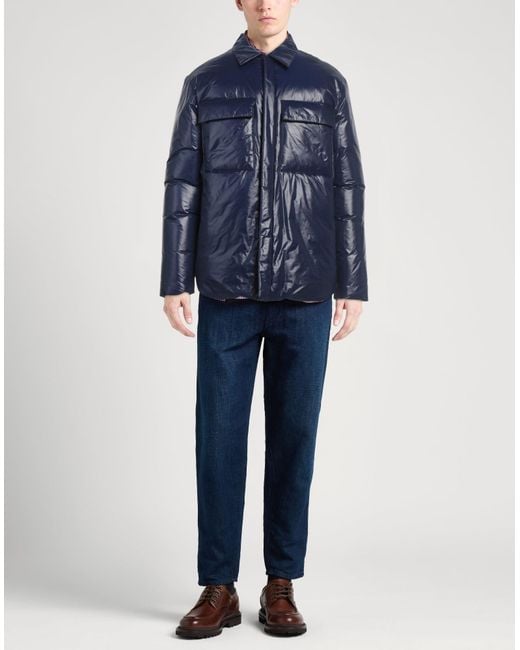 Jil Sander Blue Puffer Polyamide for men