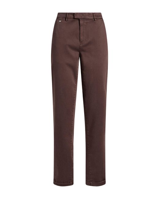 Tramarossa Brown Pants Cotton, Polyester, Elastane for men
