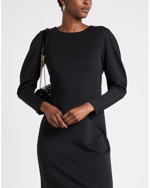 MEIMEIJ Black Midi Dress Polyester, Elastane
