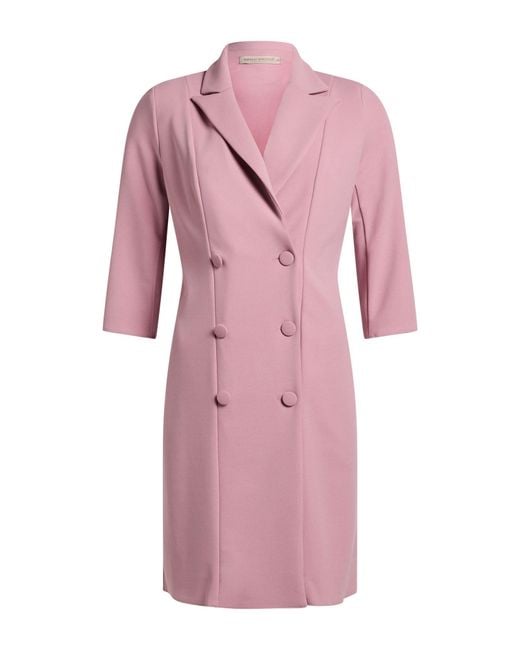 Rinascimento Pink Mini Dress Polyester, Elastane