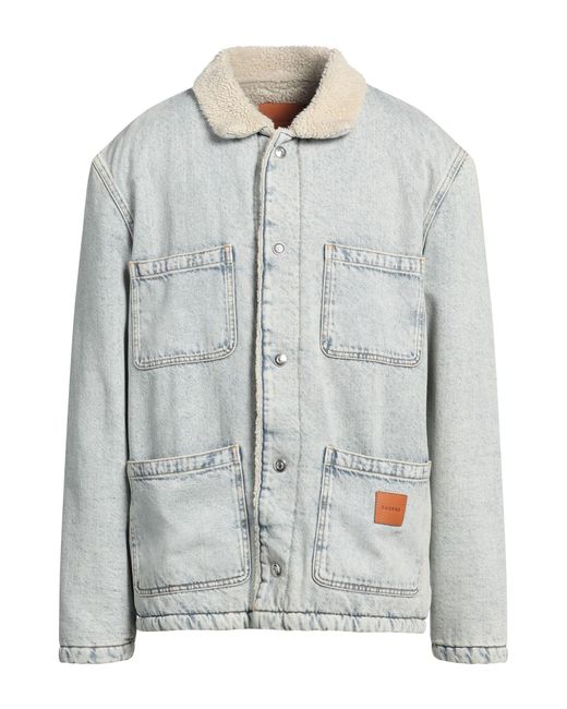 Sandro Gray Denim Outerwear Cotton for men