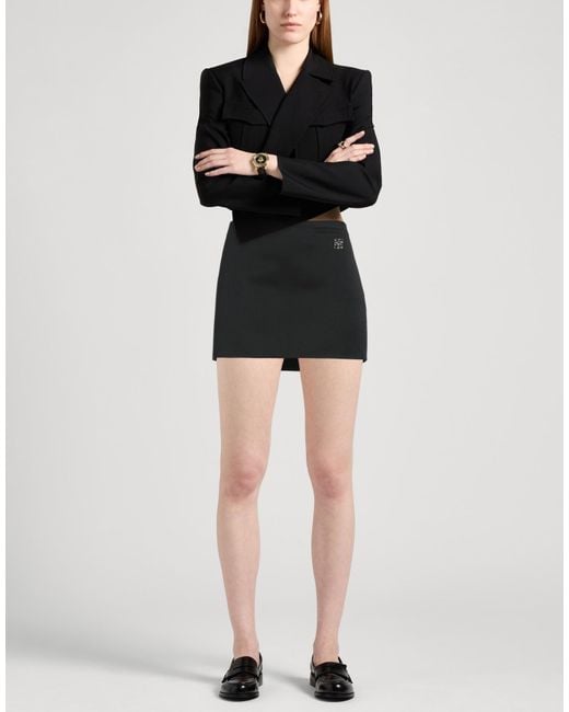 Givenchy Black Mini Skirt Wool