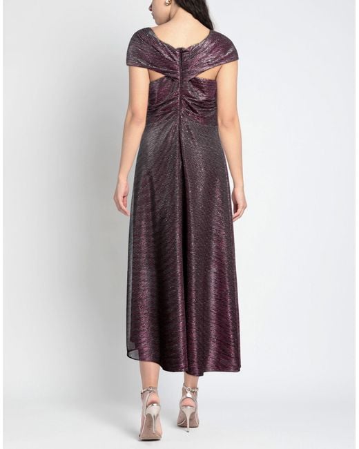 Talbot Runhof Purple Maxi Dress