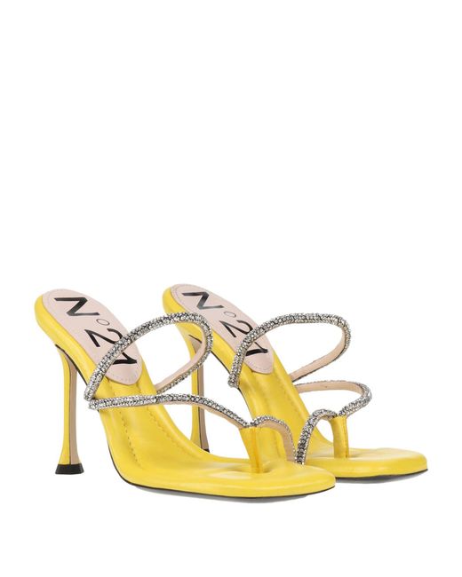 N°21 Metallic Toe Strap Sandals