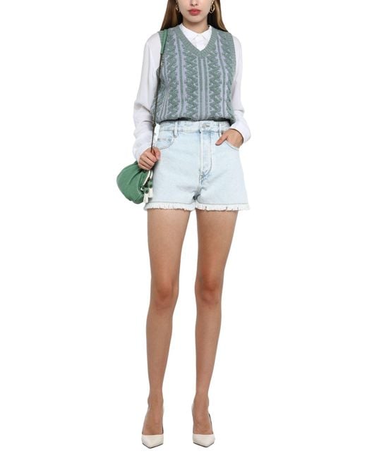 Isabel Marant Blue Denim Shorts