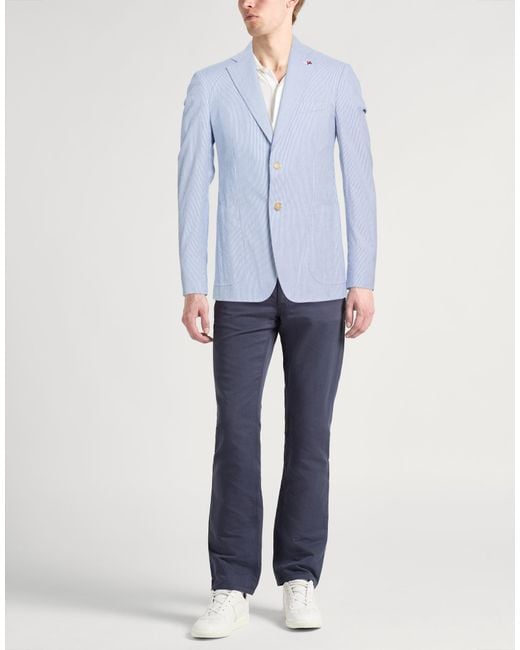 Isaia Blue Blazers for men
