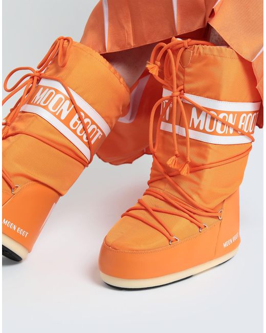 Moon Boot Orange Icon Snow Boots
