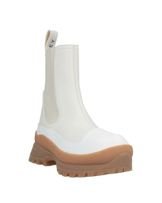 Stella McCartney White Ankle Boots
