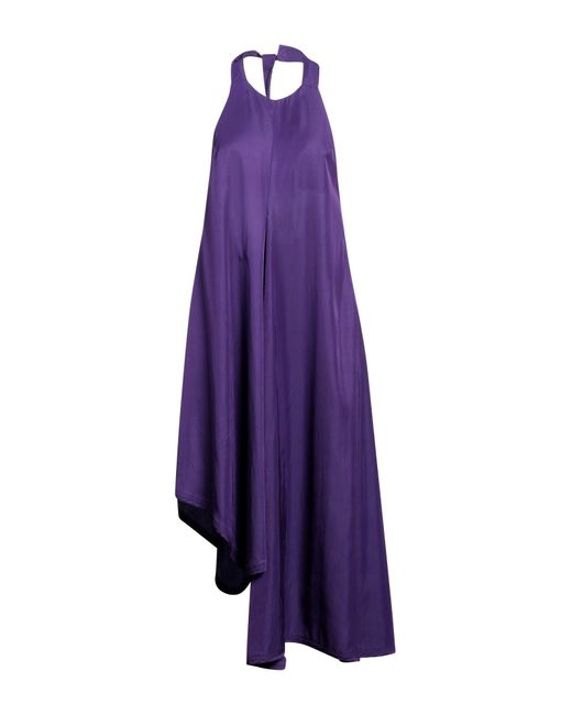 Malloni Purple Midi Dress