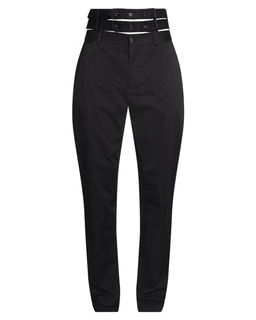 Dolce & Gabbana Black Pants Cotton, Elastane for men