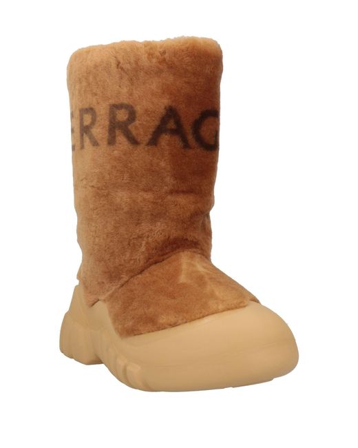 Ferragamo Brown Boot Shearling for men