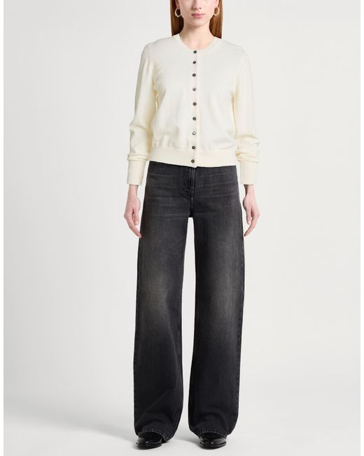 Alpha Studio White Cardigan Geelong Wool