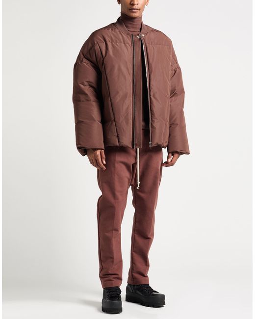 Rick Owens Brown Chocolate Puffer Polyester for men