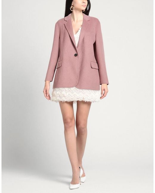 BRERAS Milano Pink Blazer Wool, Polyester