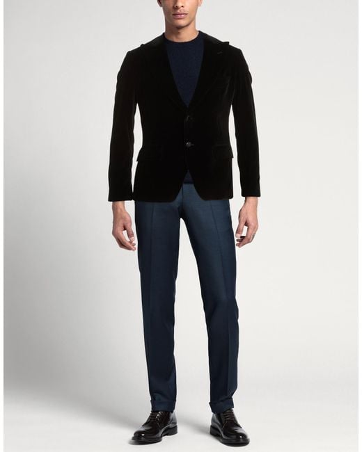 Reveres 1949 Black Blazer for men