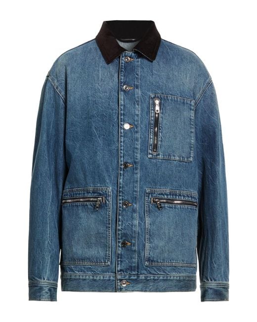 Dolce & Gabbana Blue Denim Outerwear Cotton for men