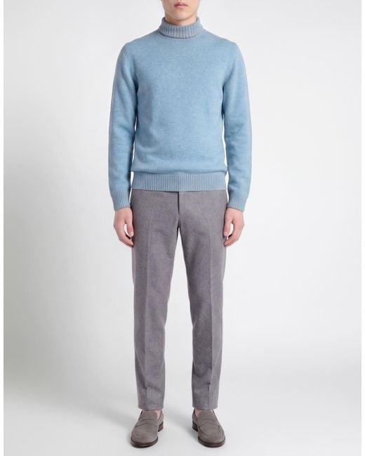 Gran Sasso Blue Turtleneck for men