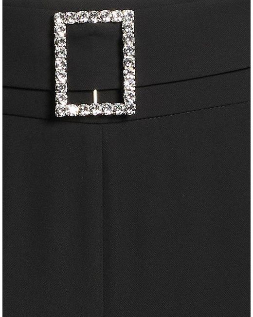 NUALY Black Pants Polyester, Elastane