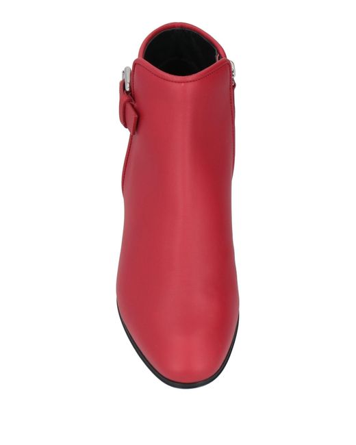 Giuseppe Zanotti Red Ankle Boots