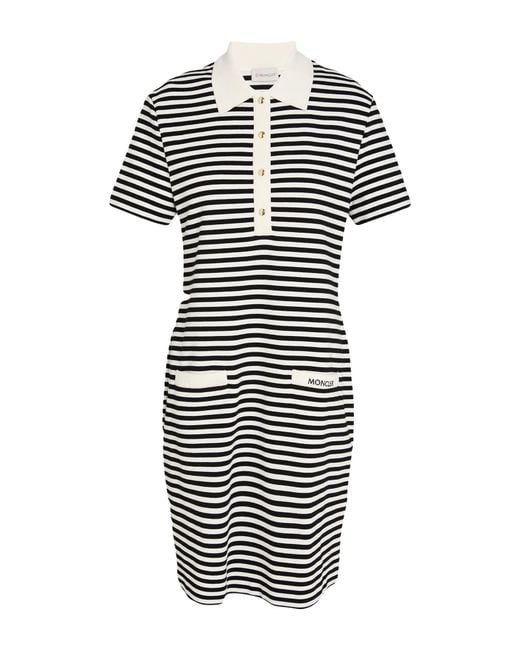 Moncler White Mini Dress Cotton, Elastane