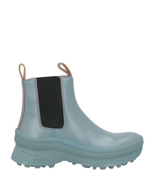 Jil Sander Blue Ankle Boots