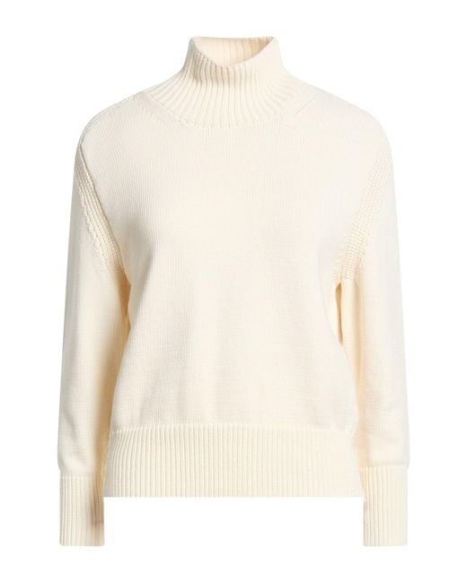 Alpha Studio White Turtlenecks
