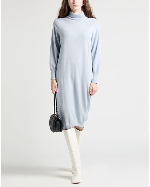 Fedeli Blue Midi-Kleid